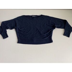 Abercrombie & Fitch Navy Ribbed Sweater Size XS Women’s Long Sleeve Boat Neck